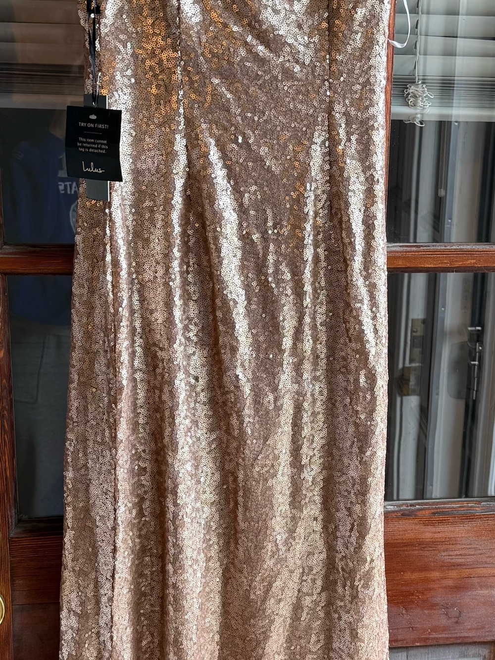 Lulu's Rose Gold Sequin Maxi Skirt - Floor-Length Glam